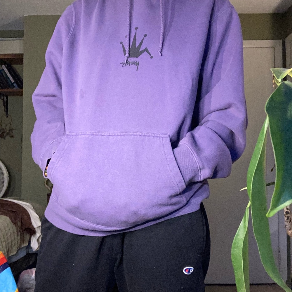 Stussy Men's Purple Hoodie View 3